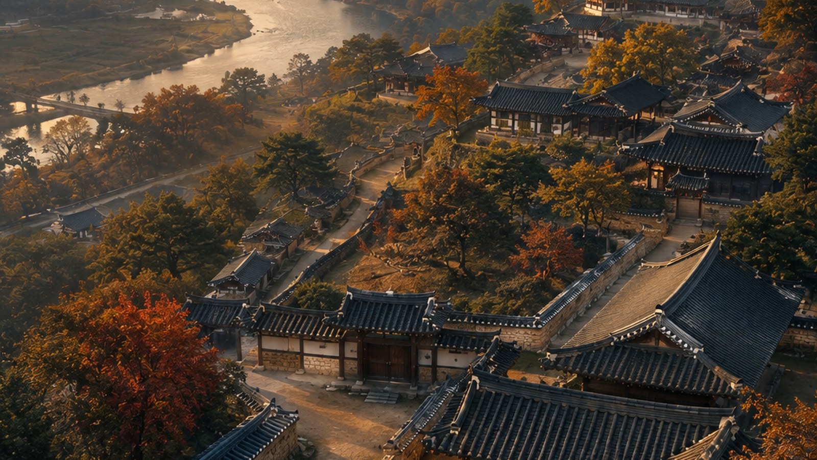 낙동강이 감싸는 하회마을의 자연·마을 경관